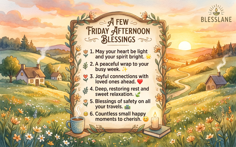 Friday Afternoon Blessings