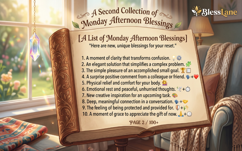 Monday Afternoon Blessings 