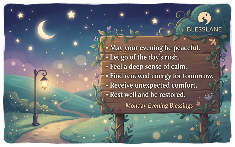 Monday Evening Blessings 