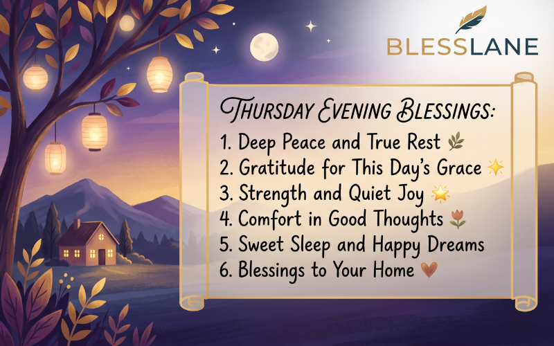 Thursday Evening Blessings 