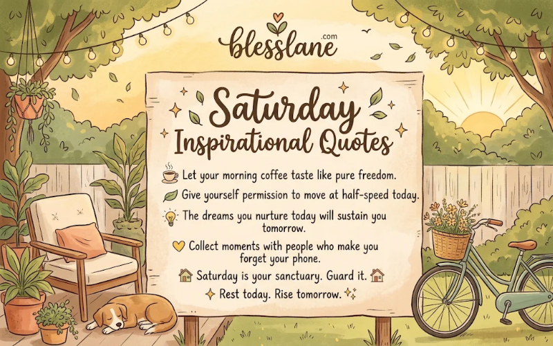 Saturday Inspirational Quotes
