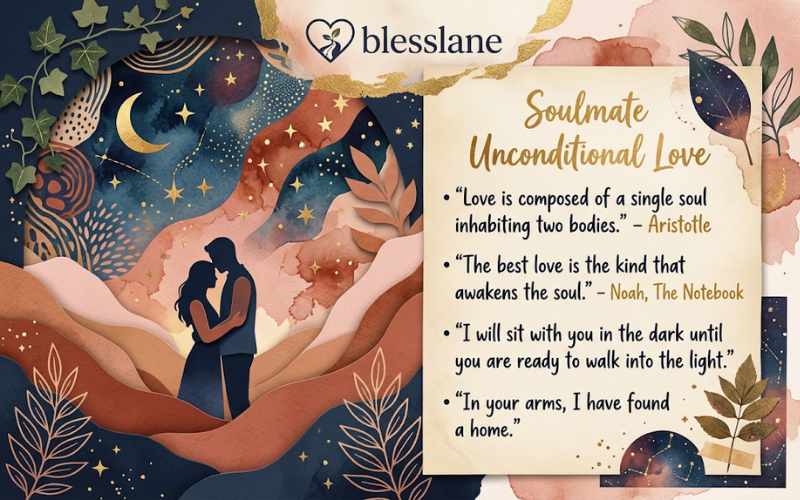 Soulmate Unconditional Love Quotes 

