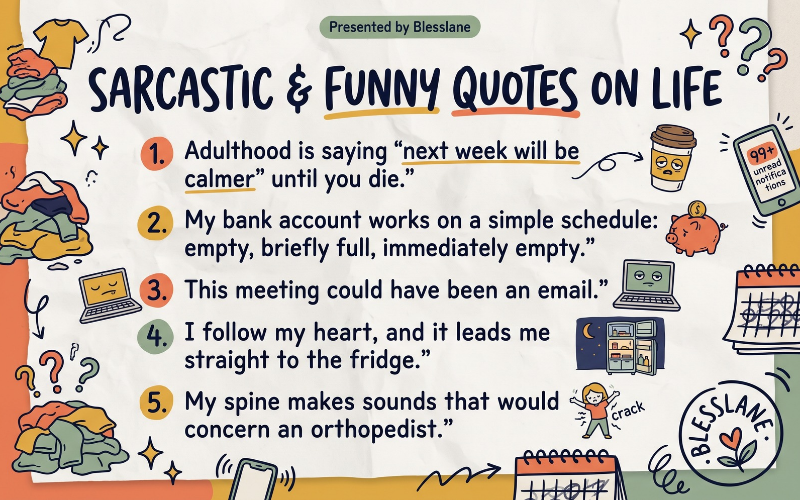 sarcastic funny quotes on life 