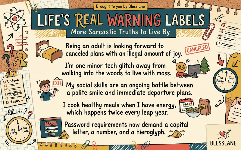 sarcastic funny quotes on life 